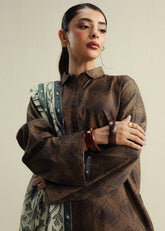 3-PC Unstitched Digital Printed Chiffon Coco By Zara Shahjahan | Rove-6A